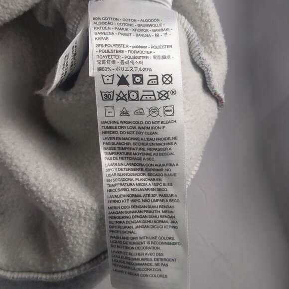 Levis Logo Spell Out Gray Hoodie Mens XL Pullover Hooded Sweatshirt Standard - Picture 14 of 16